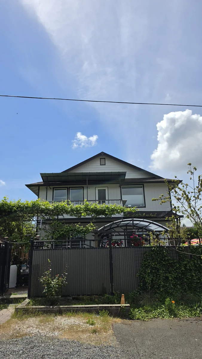 Completed exterior painting project